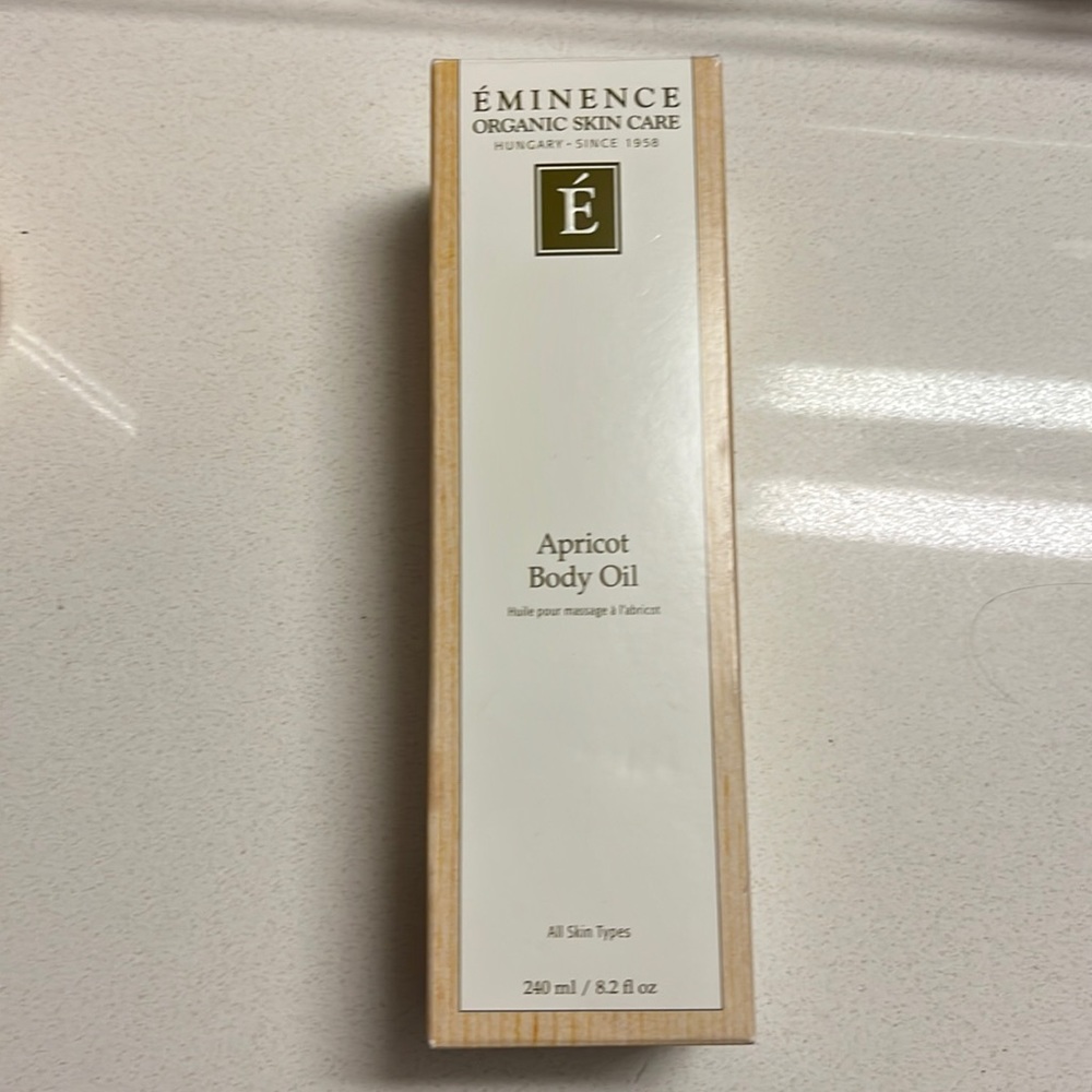 Éminence apricot body oil never opened 8.2fl ounces
